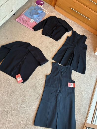 Navy and blue uniform