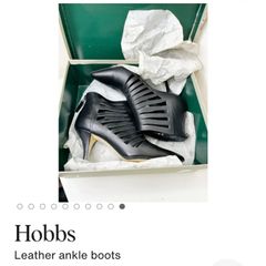 Hobbs Black Jett Heels size 5 EU 38 as New