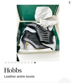 Hobbs Black Jett Heels size 5 EU 38 as New