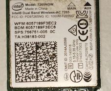 Free Post - Dual Band Wireless-ac 7265 (7265ngw) M2 Wifi Card