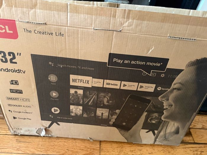 tcl smart tv, brand new, 32inch