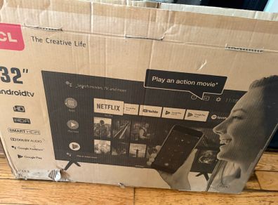 tcl smart tv, brand new, 32inch