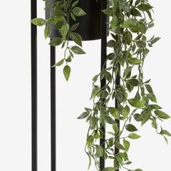 Plant pot W15xL15xH50cm black