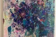 Framed Original Painting Contemporary Art Floral Art   Irish Art Gift