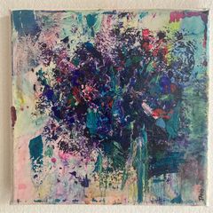 Framed Original Painting Contemporary Art Floral Art   Irish Art Gift