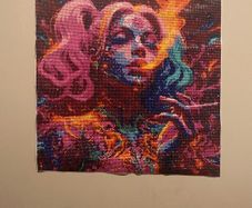 Harley Quinn smoking gem art