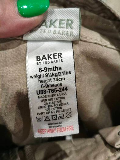 Baker by Ted Baker baby shorty dungarees