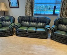 3 seater Leather Couch and 2 Leather Armchairs
