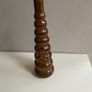 Vintage Amber Glass Vase With A Stacked Bubble Design Image 4