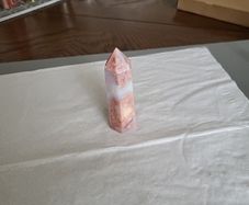 Agate obelisk pink colour