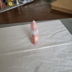Agate obelisk pink colour