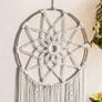 Boho Dream Catchers for Bedroom-Macrame Woven Wall Hanging Handmade Dreamcatcher with Tassel Decoration Bedroom Decor Ornament Craft,Beige (FREE SHIPPING) Image 4
