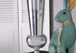 Xl Silver Cup Vase Decorative Cup Floor Vase Metal Vase Flower Vase 62cm