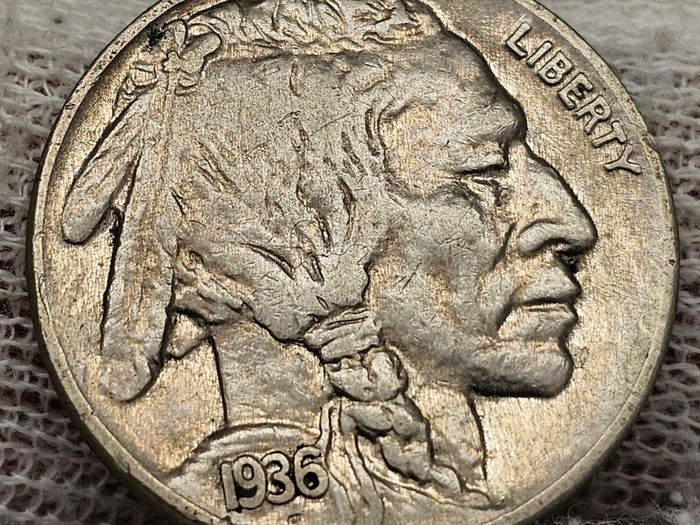 USA United States 1936 Indian Head Buffalo Nickel 5 Cent Very Nice Grade