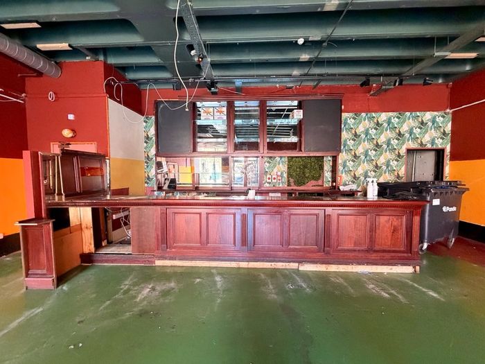 hardwood bar
