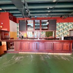 hardwood bar