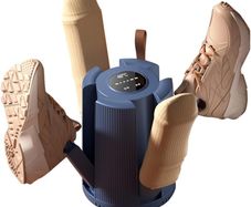 Electric Shoe Dryer with 4 Arms,Foldable Football Boot Dryer,1/3/6H Timer & 2 Speed Settings, Smart Shoe Dryer, Portable Silent Boot Dryer for Shoes, Gloves,Ski Boots, Hats, Socks
