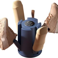 Electric Shoe Dryer with 4 Arms,Foldable Football Boot Dryer,1/3/6H Timer & 2 Speed Settings, Smart Shoe Dryer, Portable Silent Boot Dryer for Shoes, Gloves,Ski Boots, Hats, Socks