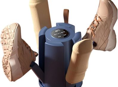 Electric Shoe Dryer with 4 Arms,Foldable Football Boot Dryer,1/3/6H Timer & 2 Speed Settings, Smart Shoe Dryer, Portable Silent Boot Dryer for Shoes, Gloves,Ski Boots, Hats, Socks