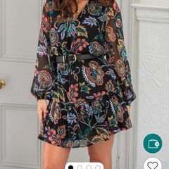 Pour moi black Sian chiffon dress