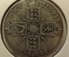 English 2 Shilling Coin 1922