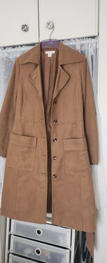 Tan Brown Faux Suede coat from H&M size M 10/12