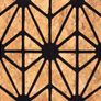 Geometric Irregular Triangle Cork Zipper Wallet Image 3