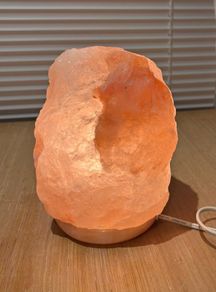 Large Himalayan Salt Lamp on a Marble Base