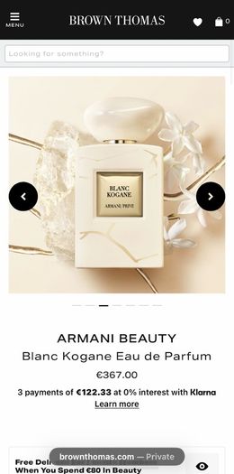 ARMANI PRIVE Blanc Kogane 100ml niche parfum