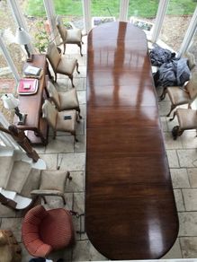 19th century oval mahogany telescopic table