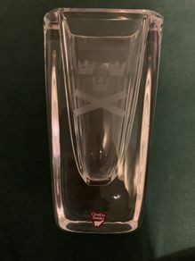 Vintage Orrefors Sweden Three Crown Vase