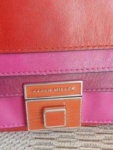 KAREN MILLEN, ladies leather handbag in perfect condition