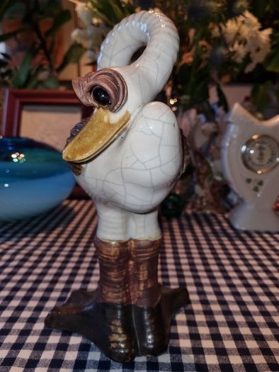 Funny Pottery Figure of a Duck