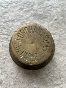 Antique Brass Oil Drum Cap