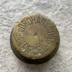 Antique Brass Oil Drum Cap