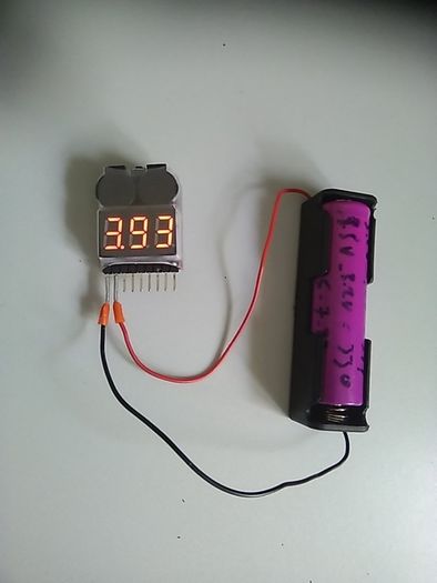 1-8s Lipo Li-ion Battery Voltage Tester Monitor RC Low-Voltage Buzzer - postage included