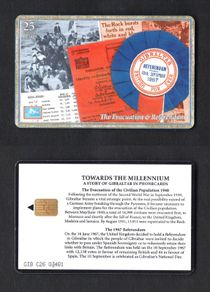 2000 Gibraltar 25 unitThe Evacuation & Referendum (Gemplus - GEM5 (Red)) Phonecard