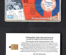 2000 Gibraltar 25 unitThe Evacuation & Referendum (Gemplus - GEM5 (Red)) Phonecard
