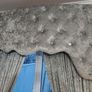 crushed velvet pelmet board & curtain set Image 2