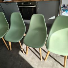 Pale Green Moulded Dining Chair