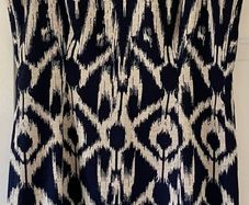 Navy & Linen Coloured Dress by Anne Klein