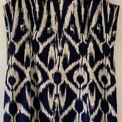 Navy & Linen Coloured Dress by Anne Klein