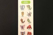 Vintage 1999 Pokemon Sandylion Sticker Sheets