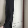 womens dress maxi , classic dress,  black tight, with a beautiful slit at the back size XS  ,black elegant Bershka , 96 % cotton Image 9