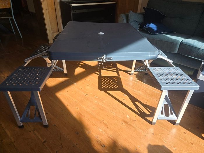 Camping Folding Table Chairs Set