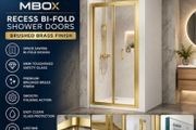 Merlyn mbox resses bifold shower doors brushed brass see below for prices