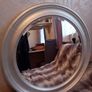Large round silver mirror Image 2