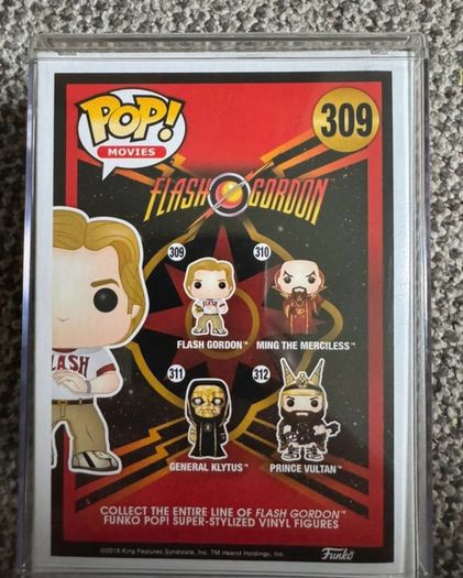 Funko Pop Movies Flash Gordon Flash Gordon 309 Signed Sam Jones Flash Ted