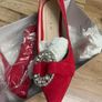 High  heels Marian red diamante buckle Image 3