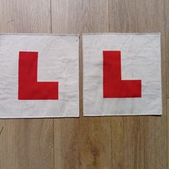 Motorcycle Standard Size Learning Fabric Pair of  Learning Plates